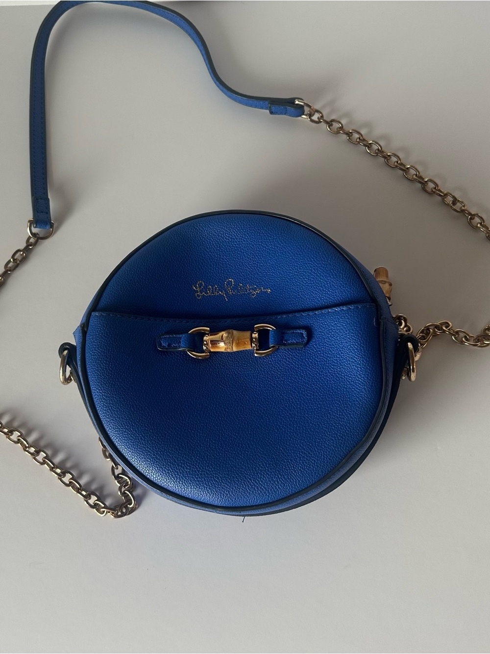 Lilly Pulitzer Amalia Round Crossbody with Gold Hardware